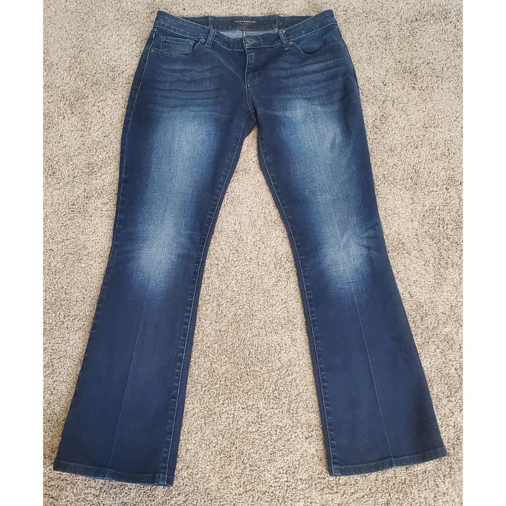 Lucky Brand Lolita Boot Low Rise Bootcut Jeans Women's Size 6/28 Blue Denim
